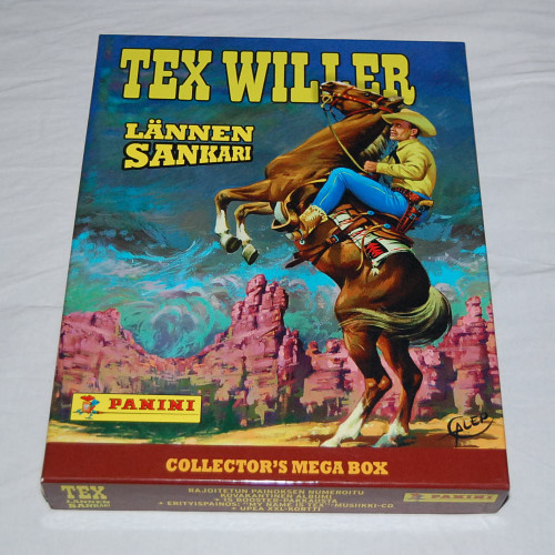 Tex Willer Lännen sankari Deluxe tarra-albumi TÄYTEEN KERÄTTY